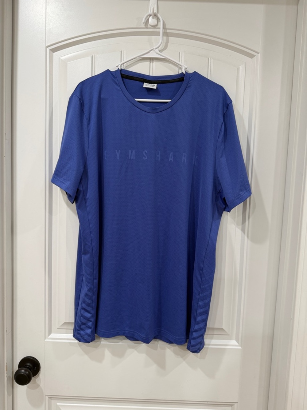 NWOT Gymshark Men's Short Sleeve Crew Tee in Royal Blue - Picture 2 of 5